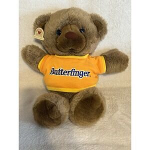 Vintage 1987 Nabisco Butterfinger Sweater Teddy Bear Plush Stuffed Animal Toy